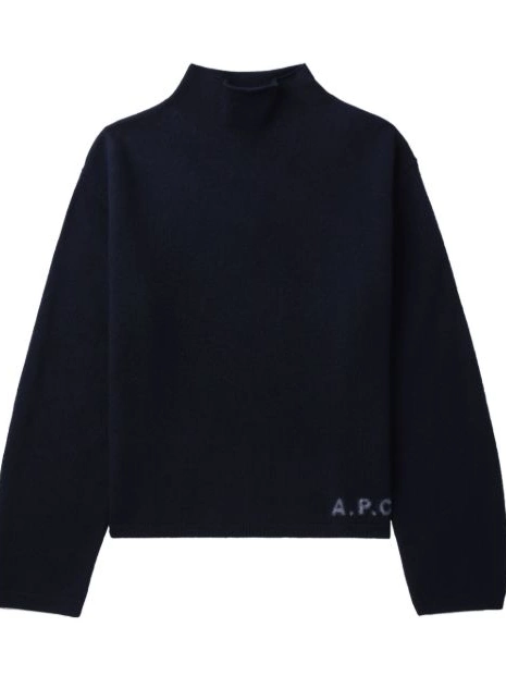 A.P.C. logo-print Women jumper virgin-wool 0502